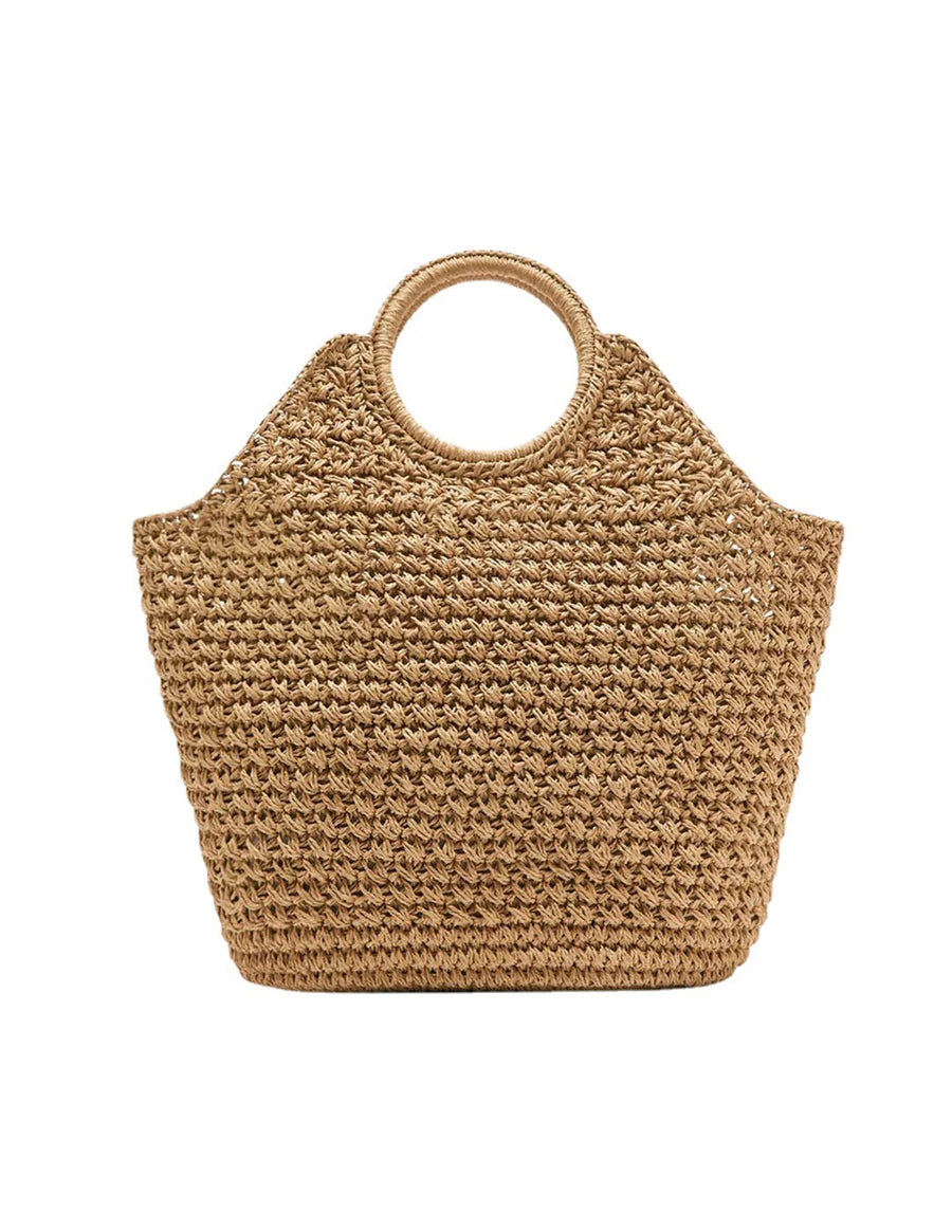 Cross Basket Bag Brown ONE SIZE