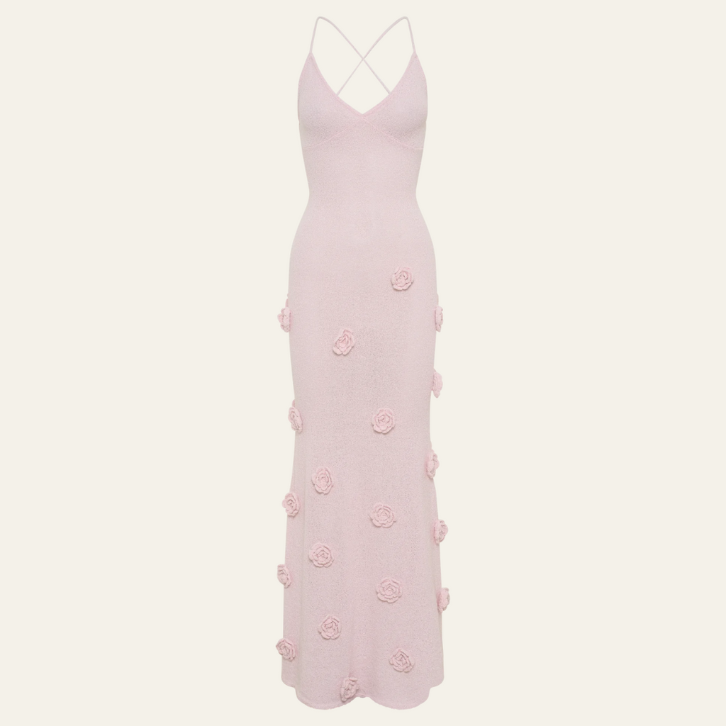 The Geneva Floral Knit Maxi Dress