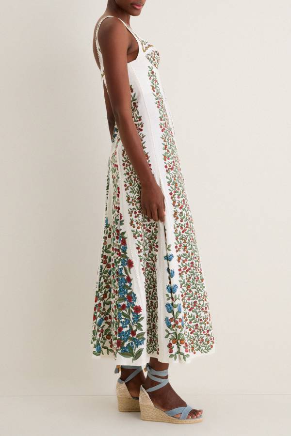 Fruit Beauty Off-White Maxi Dress