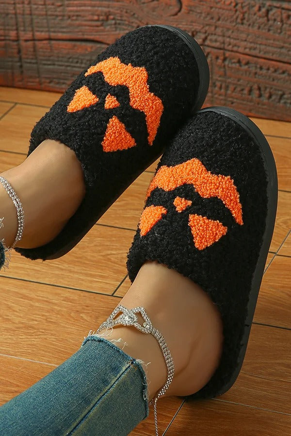 Halloween Suede-Texture Cotton Slippers