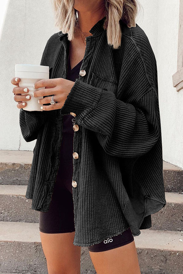 Obsessed With This Comfy Shirt Jacket Black