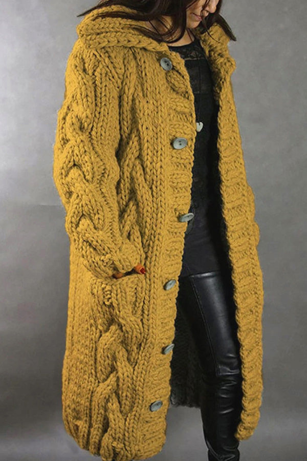 New cardigan large size sweater jacket Yellow