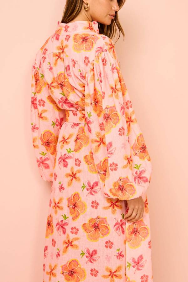 Palm Noosa Noddy Dress in Spanish Hibiscus