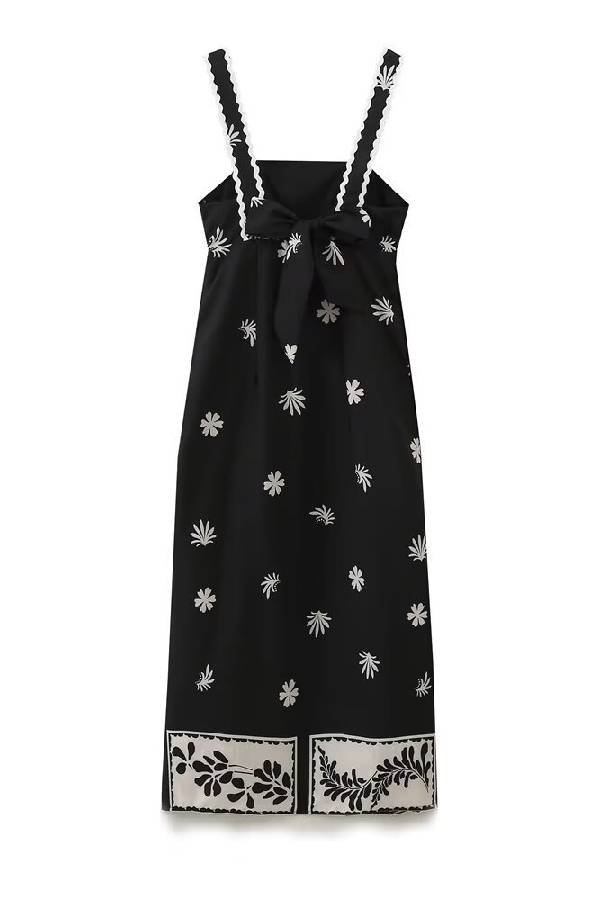 Fashion Printed Maxi Slip Dress