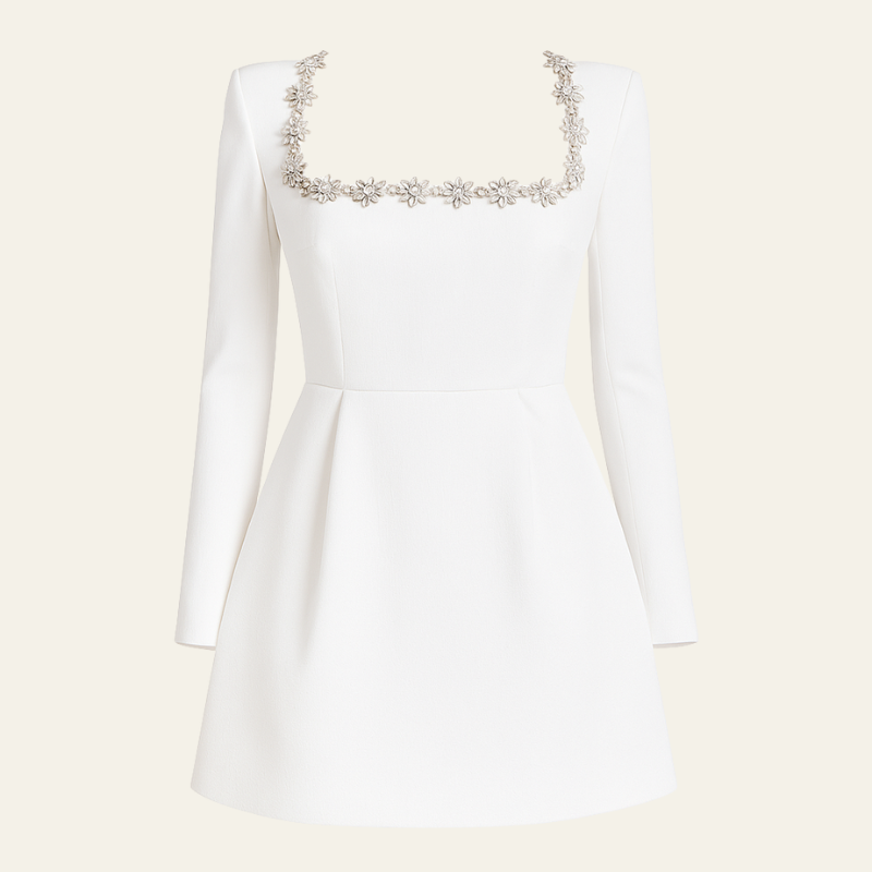 The Cannes Evening Structured Velvet Cocktail Dress