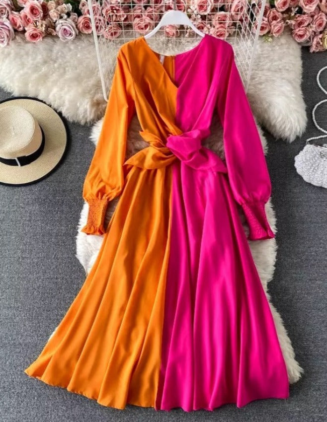MIA GEMINI DRESS Orange Pink