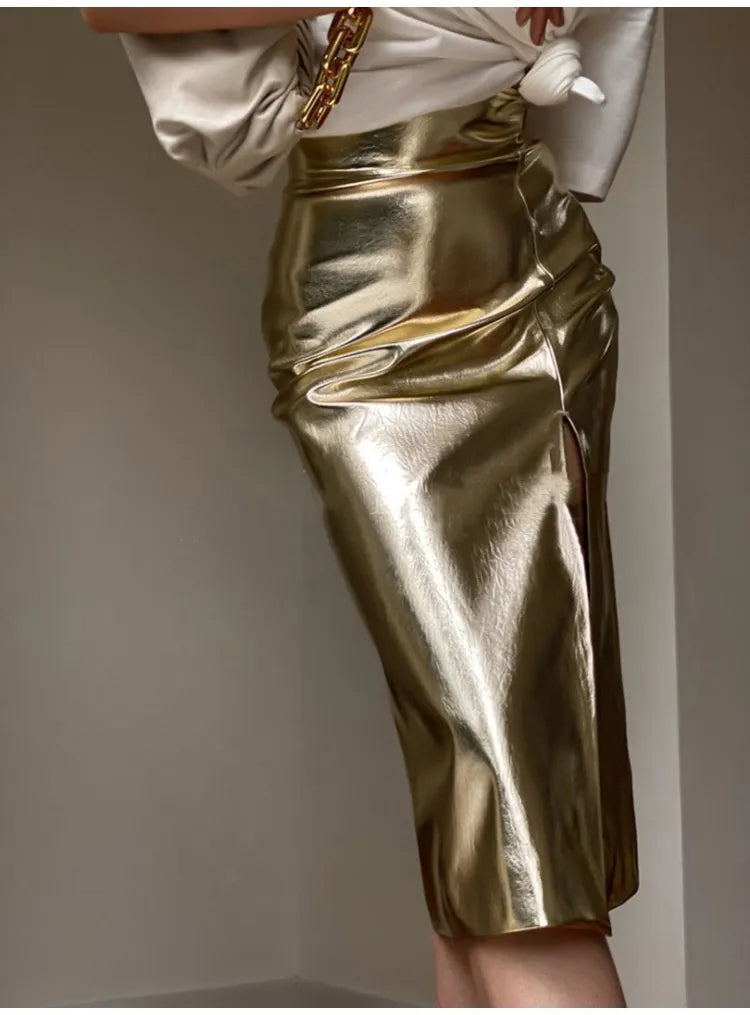 MILINA SKIRT Gold