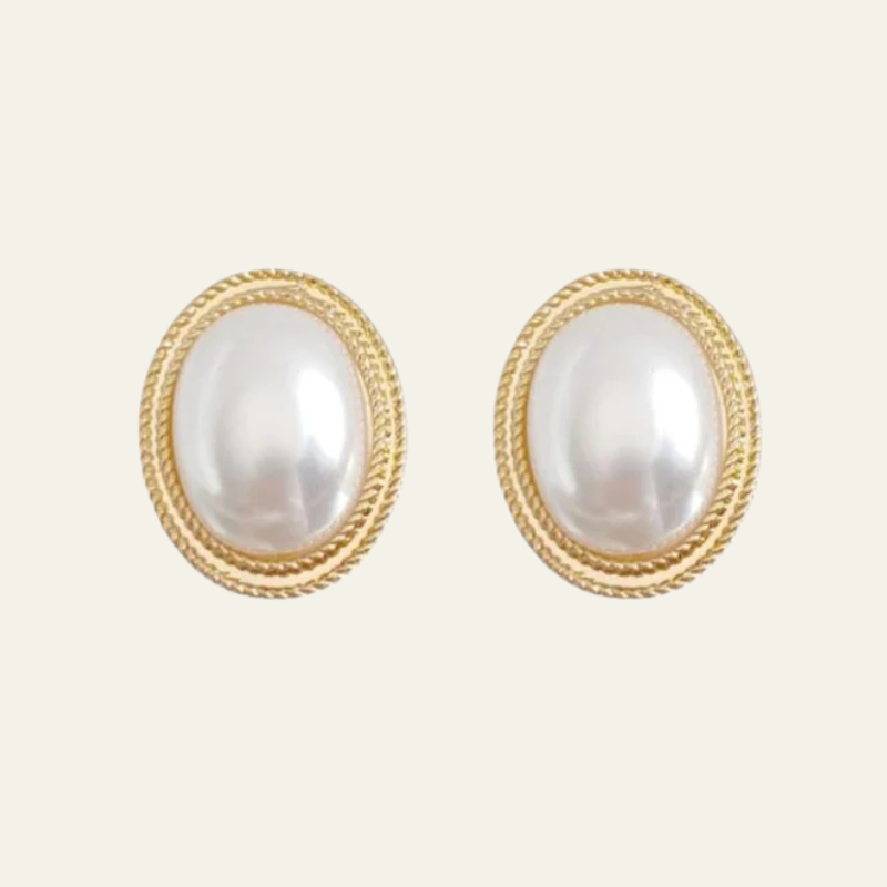 The Cannes Pearl Stud Earrings