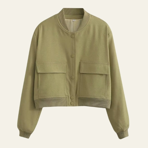 The Soho Cropped Snap-Front Jacket
