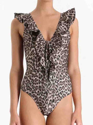 Leopard Print One-piece Swimsuit