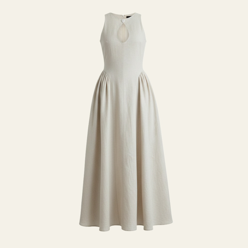 The Sorrento Structured Elegance Midi Dress