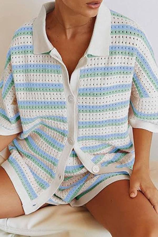 Runway Scout Harmony Knit Set Blue