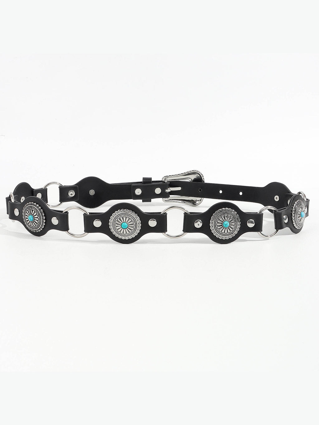 Vintage Turquoise Inlaid Belt