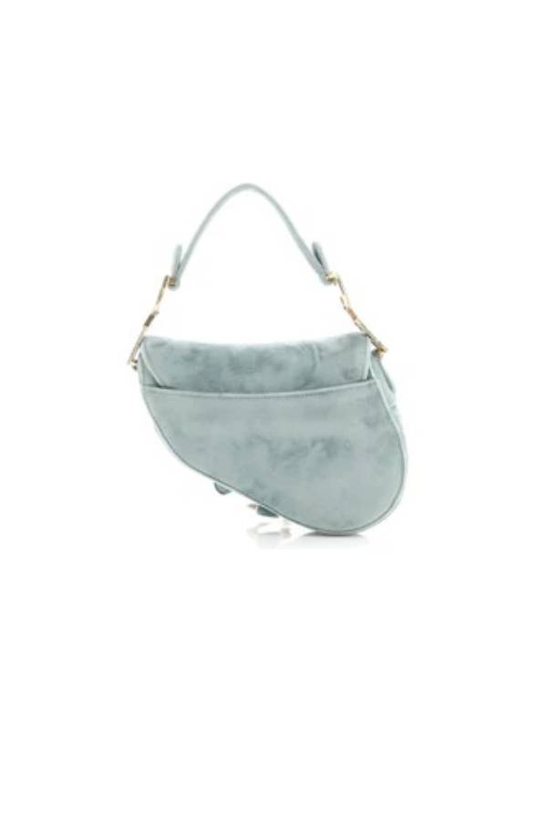Velvet Rhinestone Saddle Bag