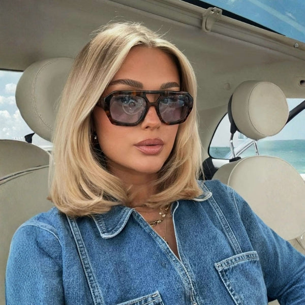 The Milano Geometric Acetate Sunglass