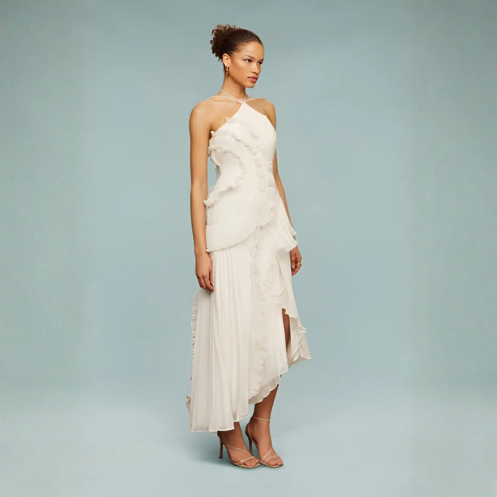 The Amalfi Ruffle High-Low Dress