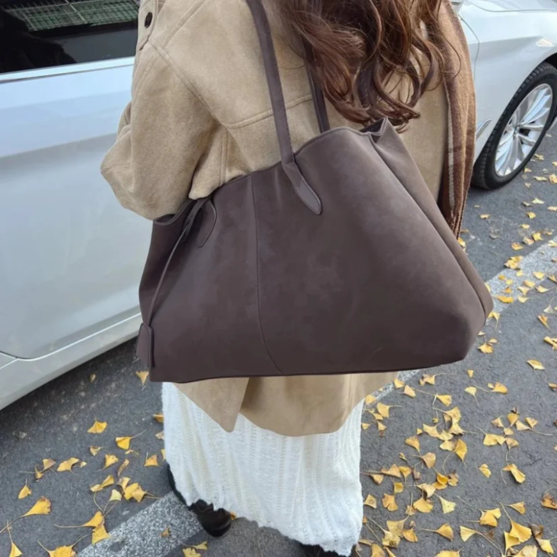 The Amara Suede Tote Bag