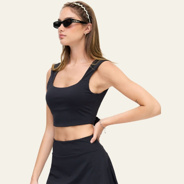 The Zenith Tie-Back Crop Top