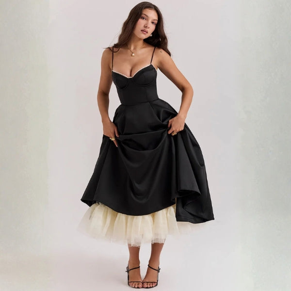 The Vienna Structured Corset Midi Dress