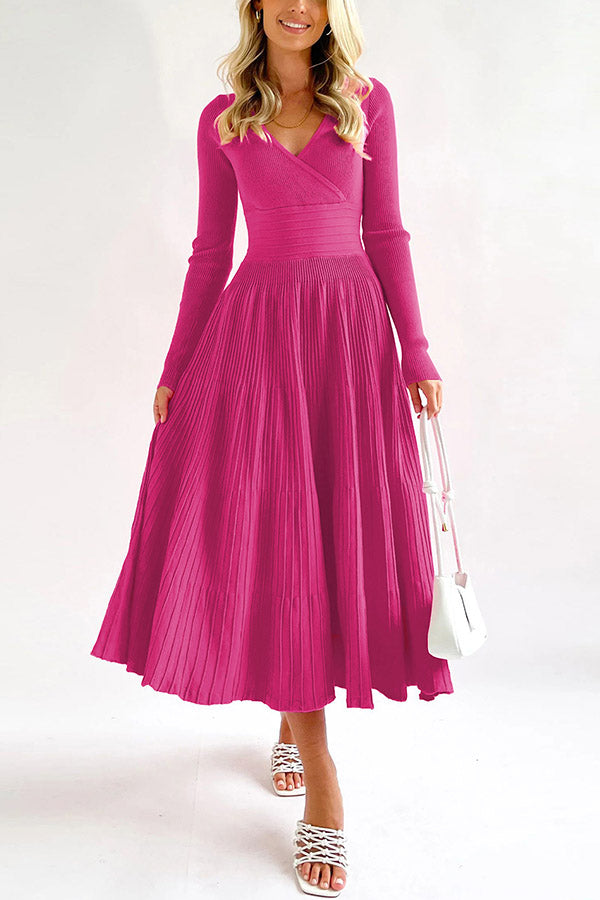 Irregular Ladies Solid Color Wool Knit Skirt Knitted Skirt Pink