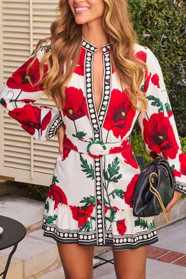 Rosalien Minikleid mit Gürtel