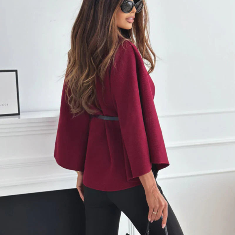 The Vienna Belted Cape Coat