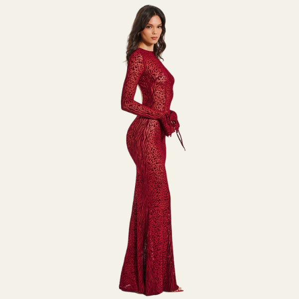 The Vienna Animal Print Maxi Dress