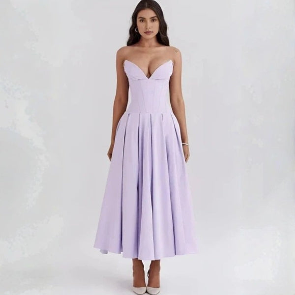 The Taylor Sculpted Sweetheart Midi Dress
