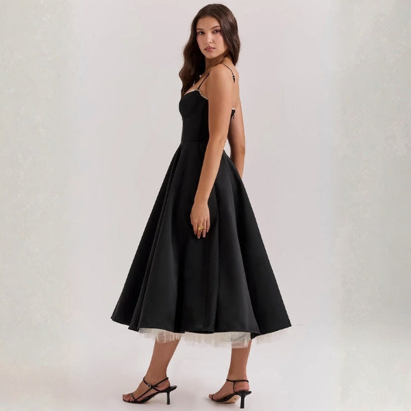 The Vienna Structured Corset Midi Dress