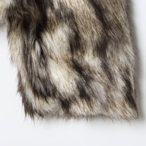 The Aspen Plush Faux-Fur Cropped Jacket