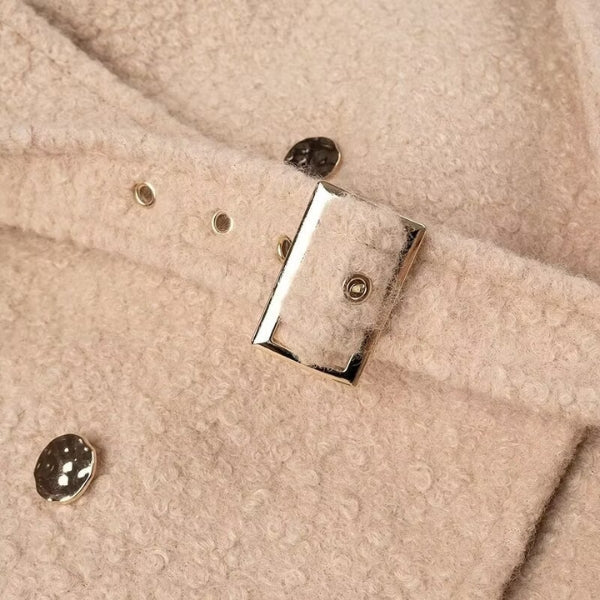 The Oslo Textured Belted Long Coat
