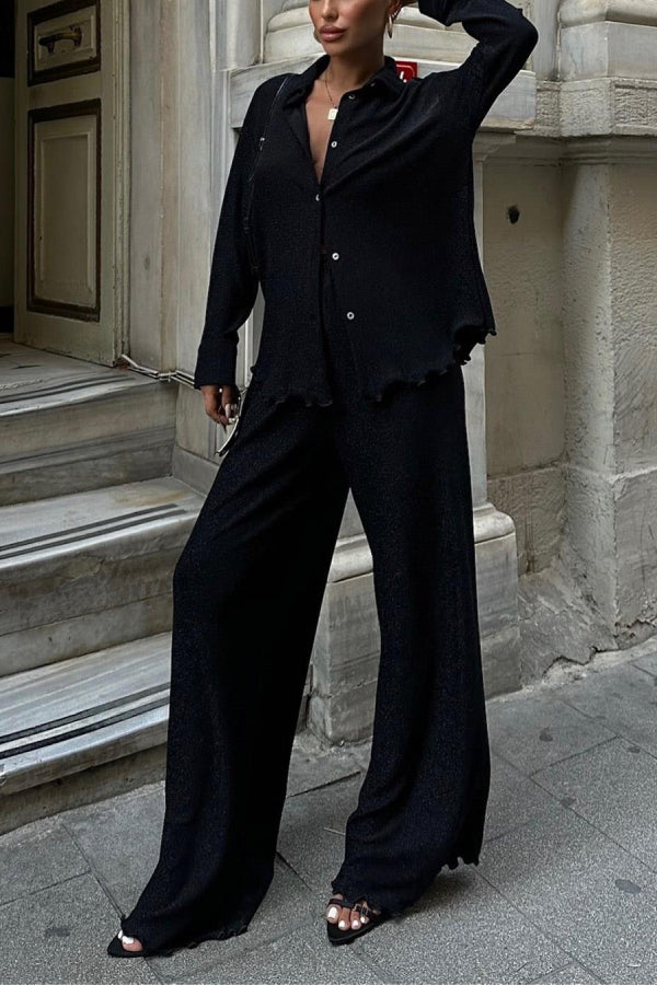 Jessie Metallic Thread Suit