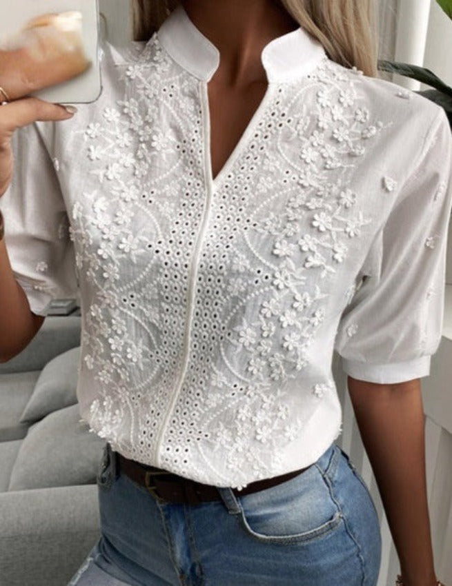 DIANA BLOUSE White