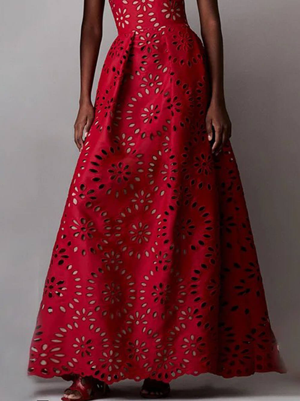 Eleganter Maxirock mit Spitzenblumen