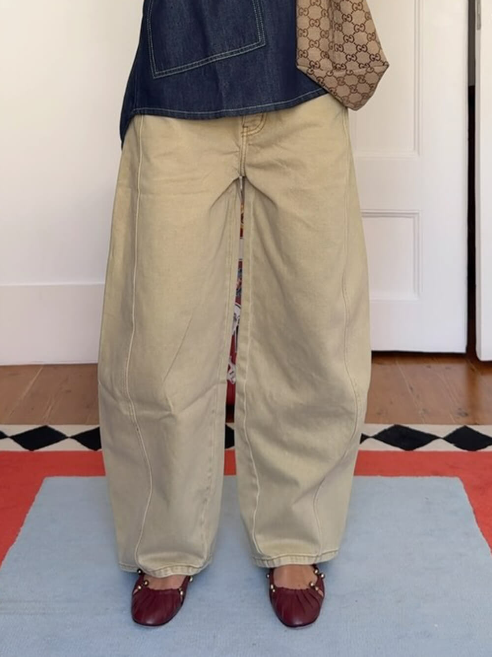 Pull-over ample en jean à la mode moderne