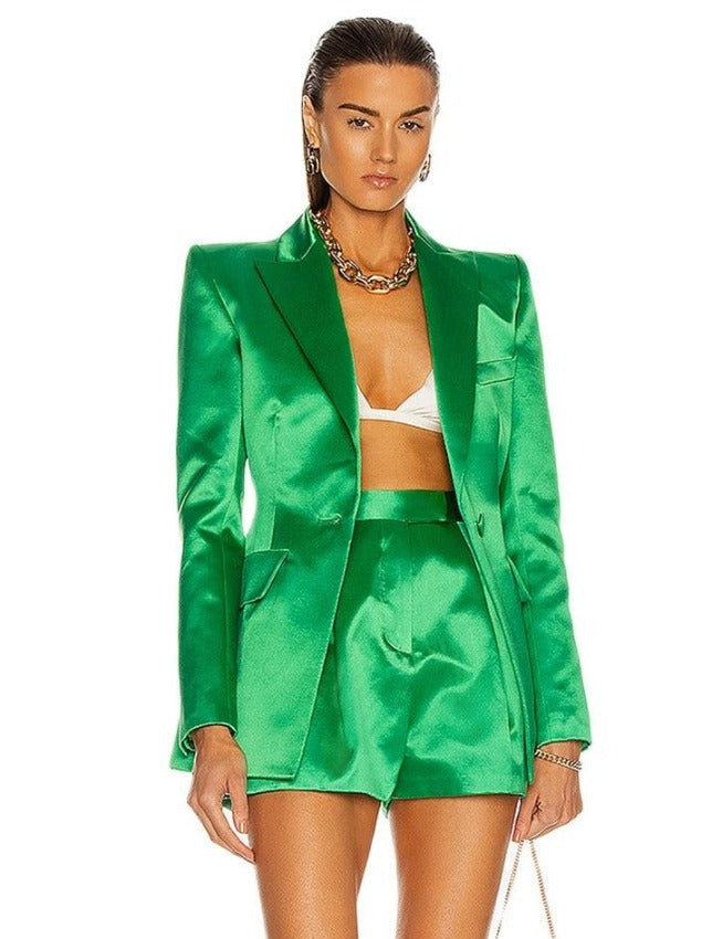 NICOLE SUIT green