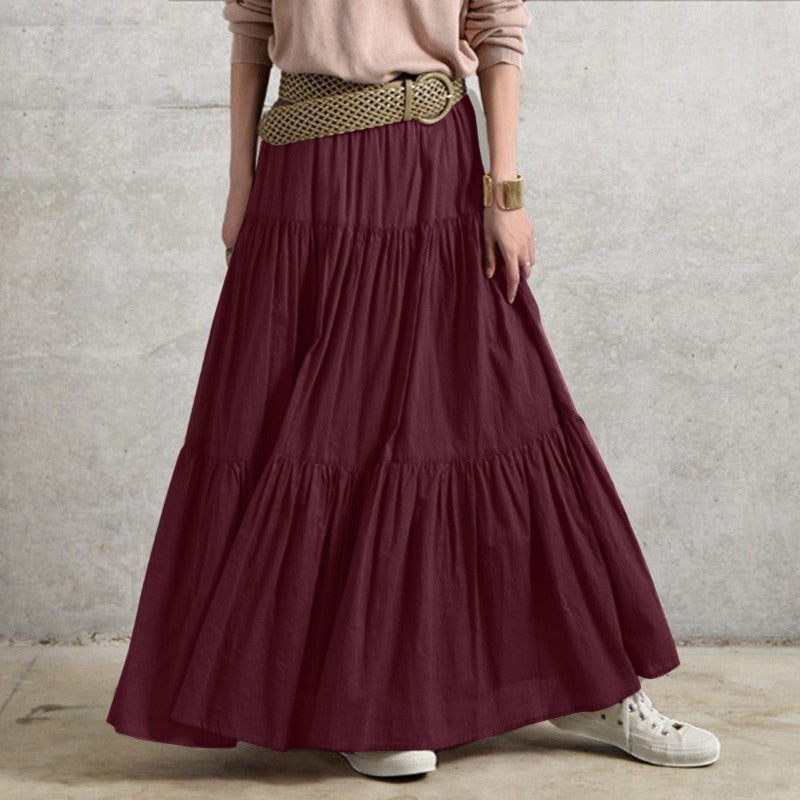 NICOLETTE SKIRT Wine Red