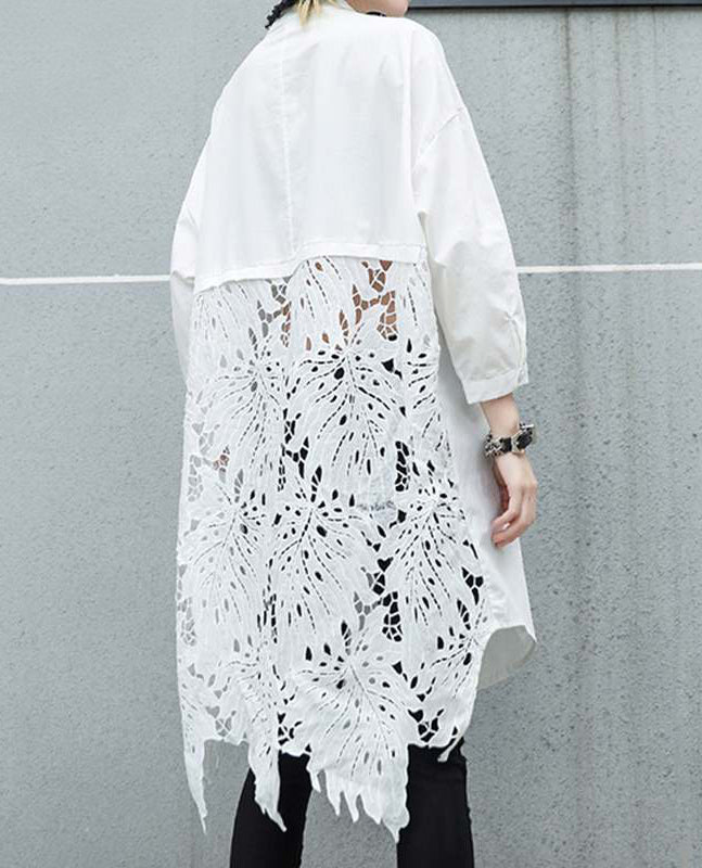 LETICIA LONG SHIRT white