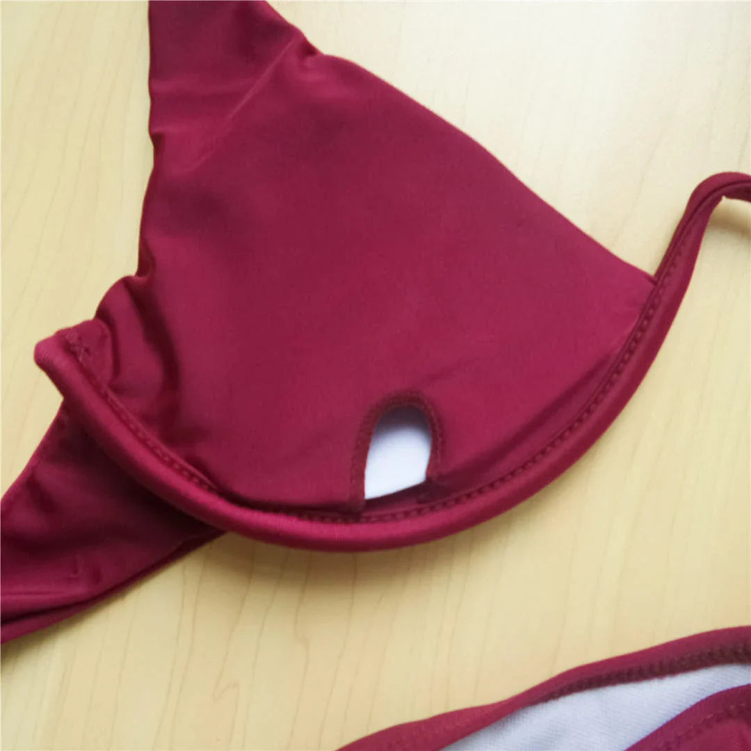 Underwired V-Bar Bikini Set