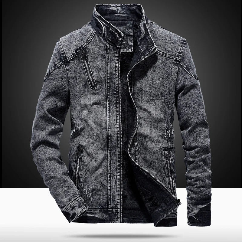 Ryder Denim Bomber Jacket