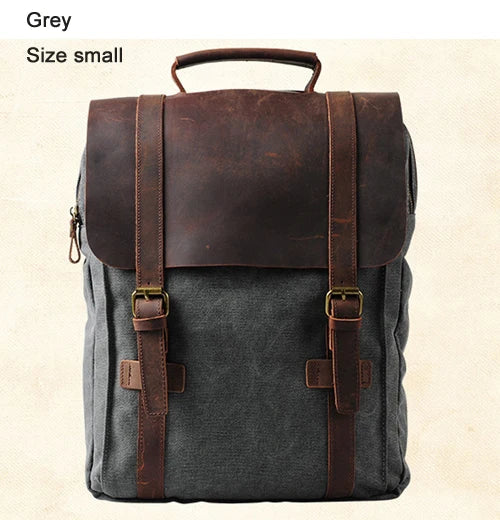 Ryder Canvas Leather Backpack