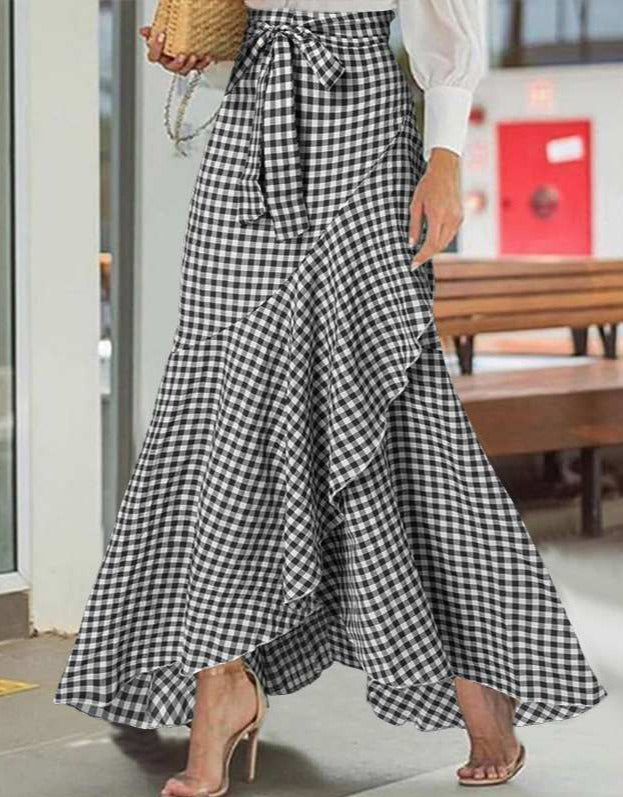 PIPA MAXI SKIRT Black and White