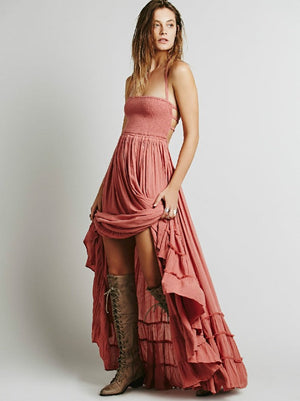 ANTHONETTE BOHEMIAN DRESS Pink