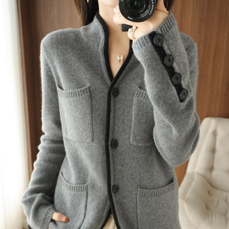 VARMELE CARDIGAN Dark Grey