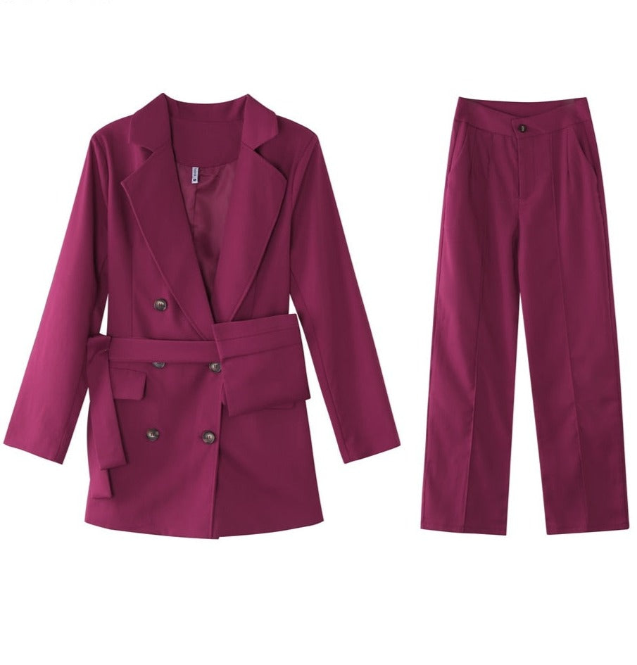 CARLY THREE PIECES SET purple