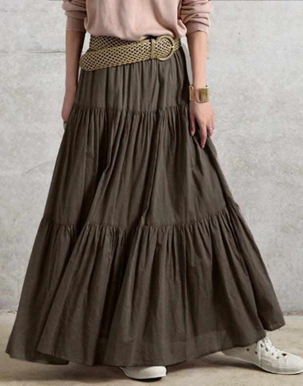 NICOLETTE SKIRT Brown Green