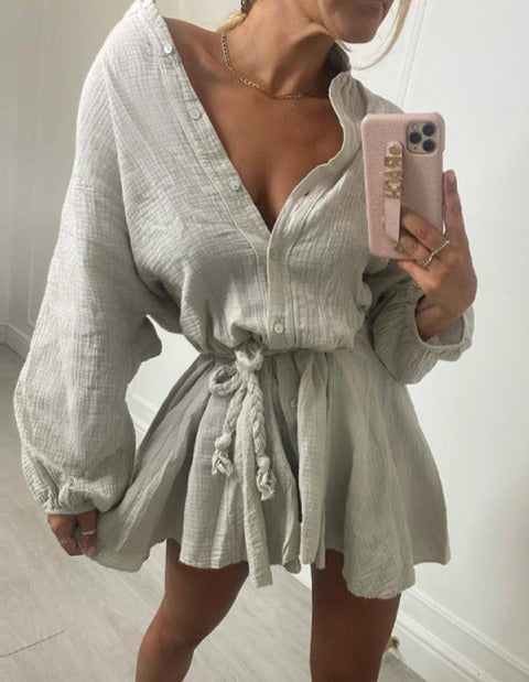 EVIE DRESS Gray