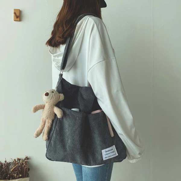 The Irena Textured Cord Shoulder Bag