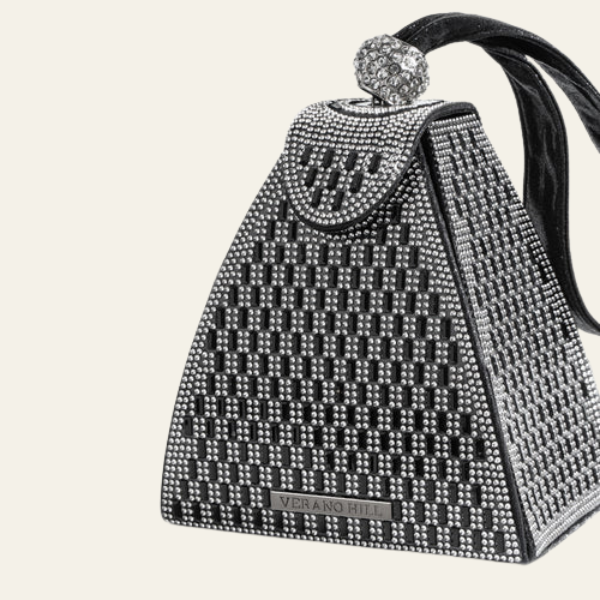 The Sorella Crystal Pyramid Clutch