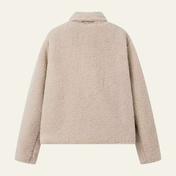 The Bergen Plush Polo-Collar Jacket